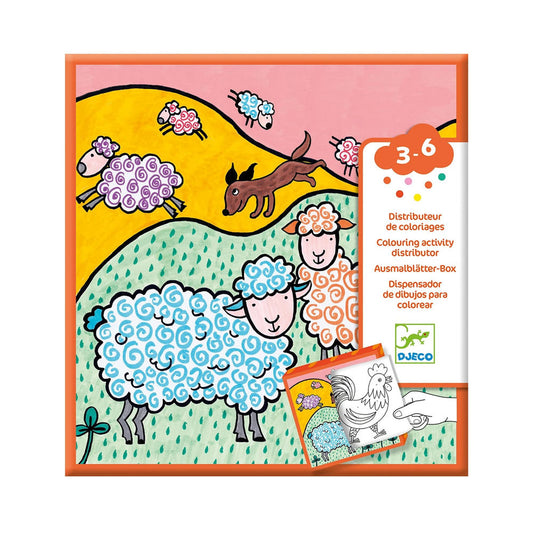 Djeco Coloring Sheets Box Farm