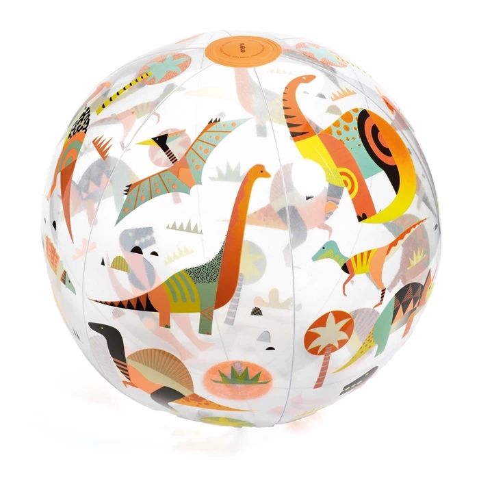 Djeco Ball Dino Ø 35cm with fluorescent colour