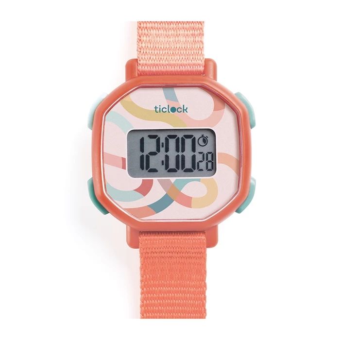 Montre Digitale Djeco Volute pastel