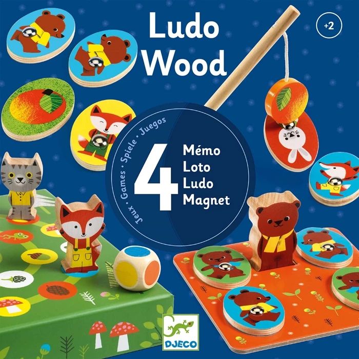 Djeco magnetic game Ludo Wood