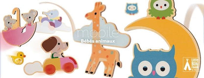 Djeco wooden mobile young animals