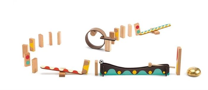 Djeco chain reaction game Zig &amp; Go, 25 pieces