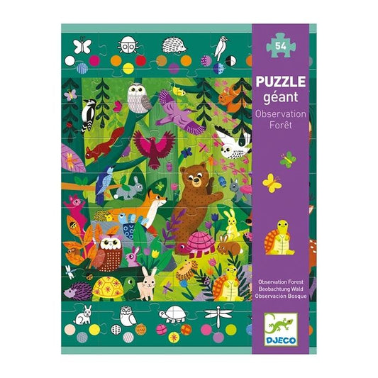 Djeco Puzzle Beobachtung Wald 54 Teile