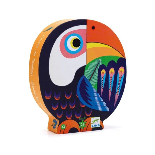 Djeco Puzzle Coco the Toucan, 24 pieces