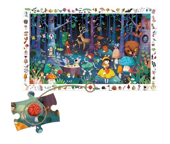 Djeco Puzzle Magic Forest, 100 pieces