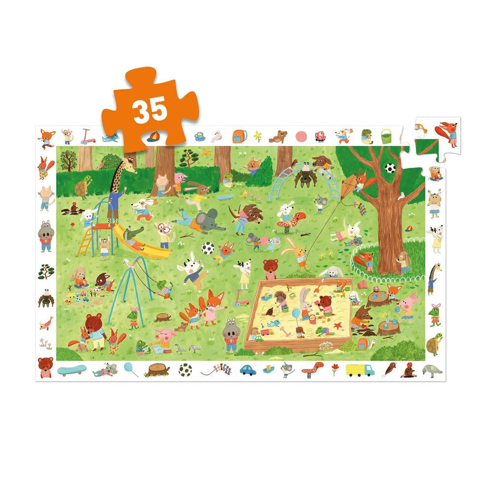 Wimmelpuzzle Garten der kleinen Freunde 35 Teile