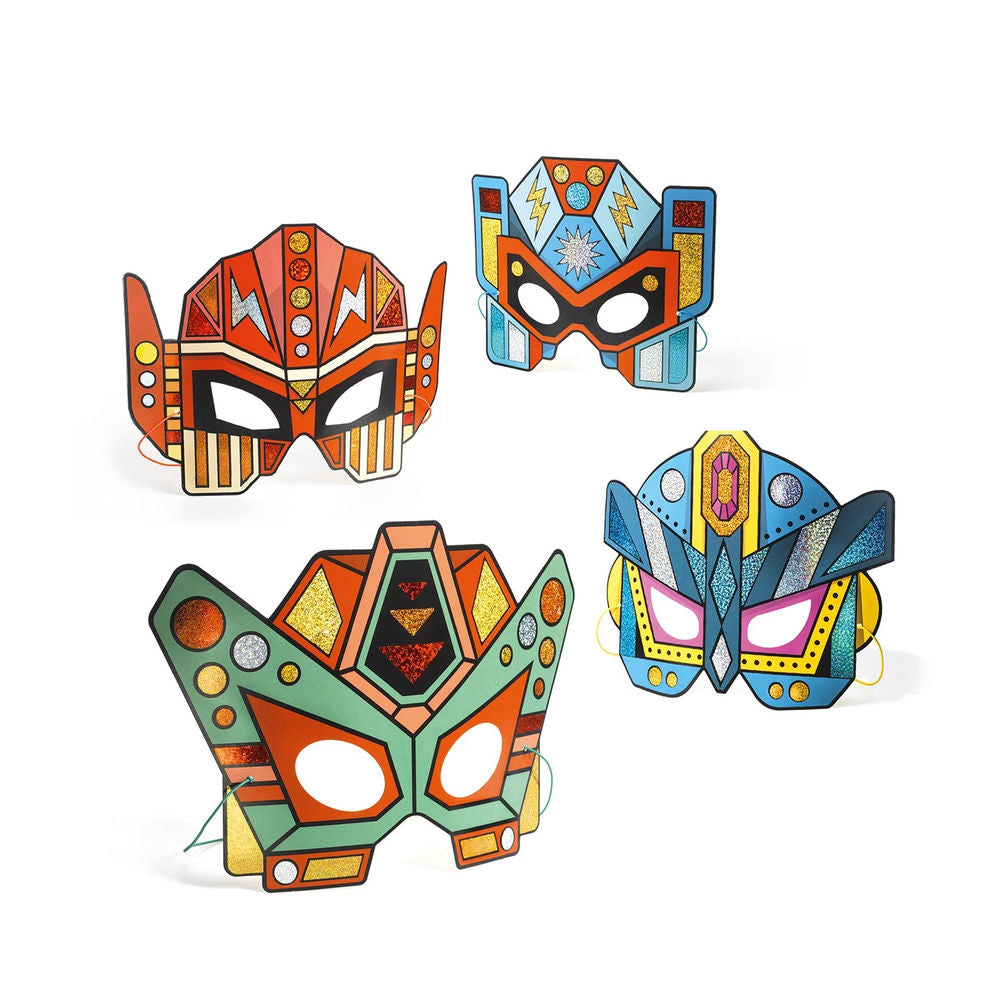 Djeco DIY - Foil Pictures Masks Robots