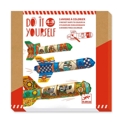 Djeco DIY - Airplanes to color