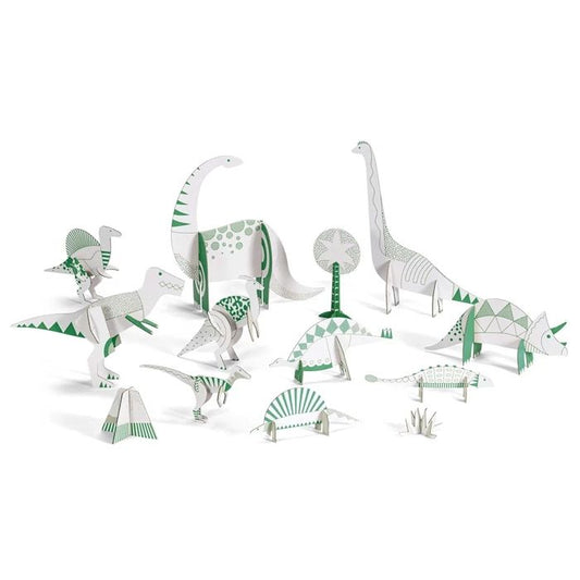 Djeco 3D Construction &amp; Painting Set Dinosaur