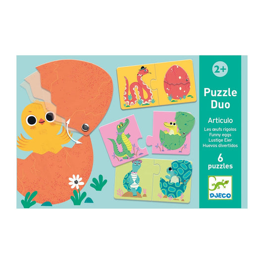 Djeco Puzzle Duo Funny Eggs