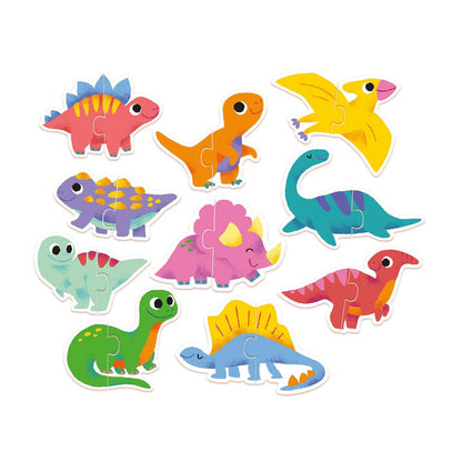 Puzzle Duo Dinosaurier