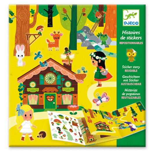 Histoires Djeco avec stickers forêt magique