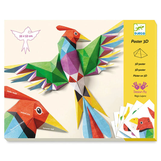 Djeco poster 3D oiseau