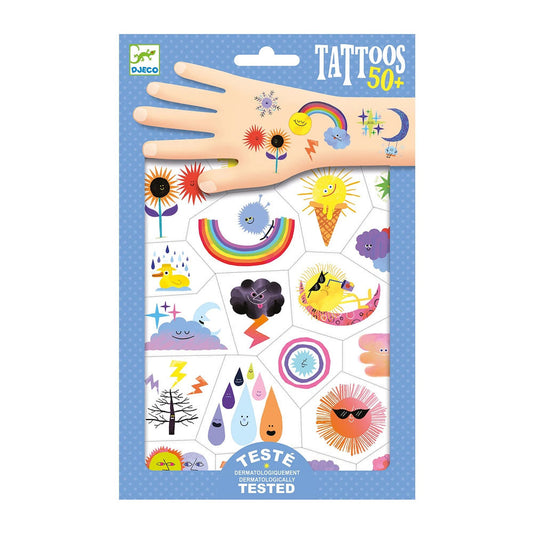 Djeco Tattoos Wetter-Emojis