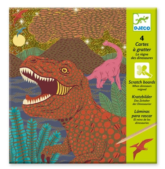 Djeco Scratchbilder Dinosaurier