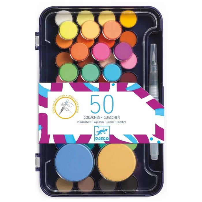 Djeco 50 watercolors