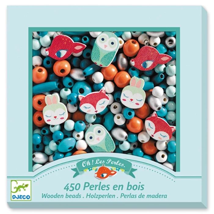 Djeco wooden beads animals