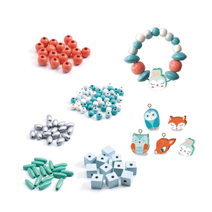 Djeco wooden beads animals