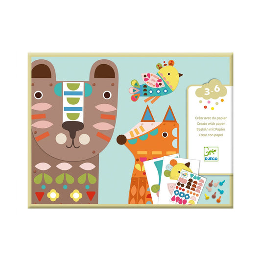 Djeco Paper Crafts Grands Animaux