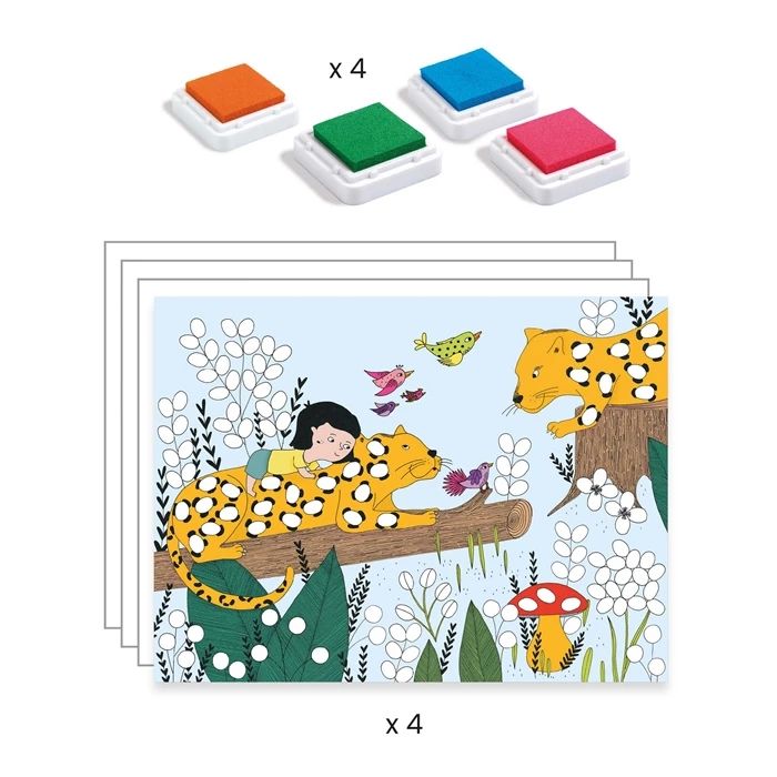 Djeco finger painting set